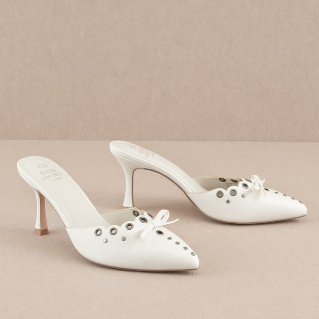 The Meridian | White Kitten Heel-gallery-34702049575089