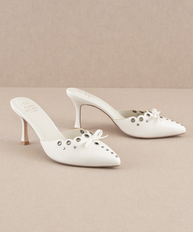 The Meridian | White Kitten Heel