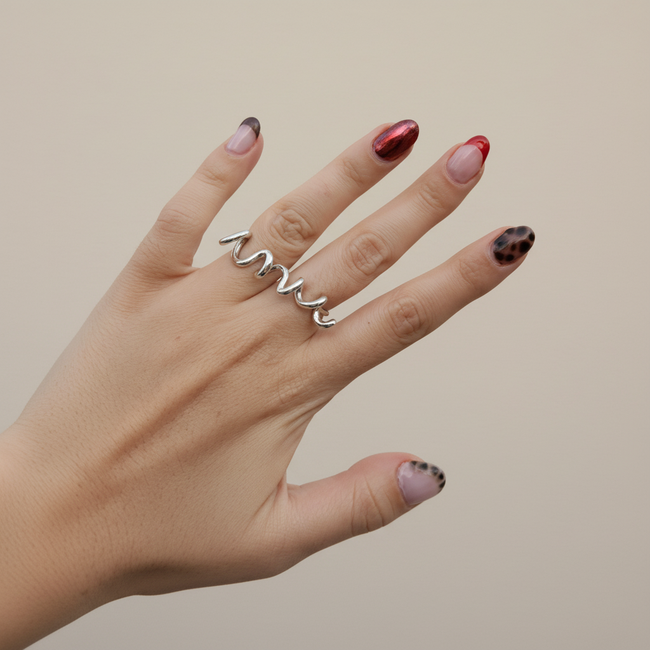 Love Double Ring · Sterling Silver-gallery-38087001604272