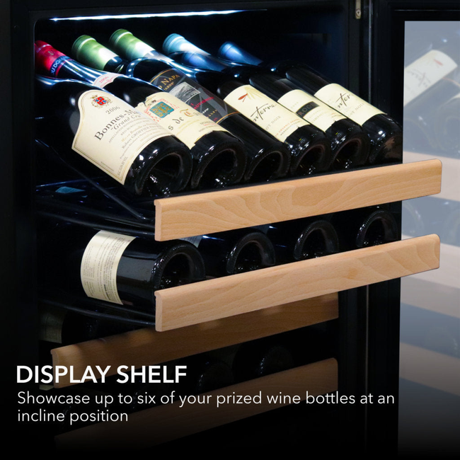 Whynter BWR-1662SD 24 in. Single-Zone 166-Bottle Wine Cooler Fridge with Display Rack Built-In Stain-gallery-48112889757944