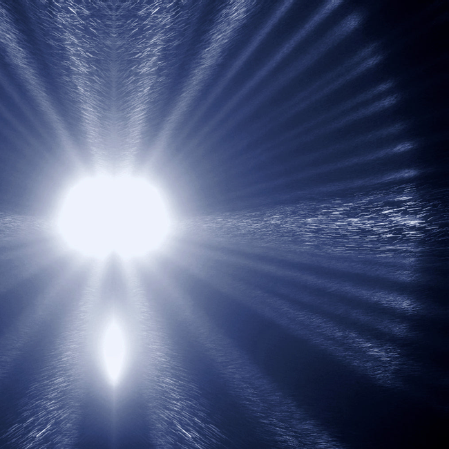 Babs Silk Blouse - Blue Burst - NYC Rain Print Design-gallery-45486351024424