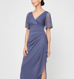 Petite Layla Long Empire Waist Dress