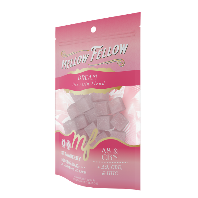 Dream Blend - Live Resin M-Fusions Edibles - Strawberry 1000mg-gallery-37570508226766