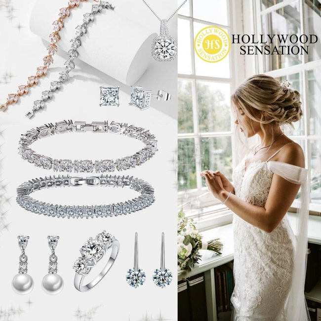Marquise and Pear Cut Cubic Zirconia Tennis Bracelet White Diamond Cubic Zirconia-gallery-30351692922938