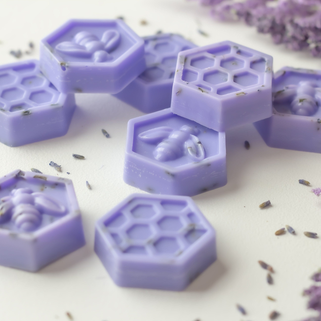 Lavender Medows Wax Melts | Dried Lavender Honeycombs Melts Pack of 6-gallery-28913161109574