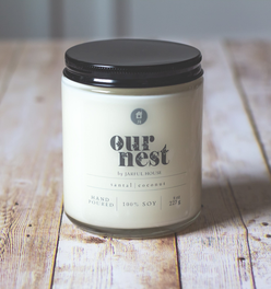 Soy Candle Santal + Coconut OUR NEST Housewarming Gift