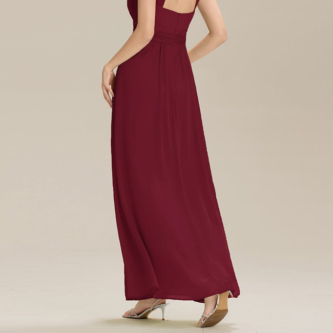 ever ZELINA|Backless Chiffon Sleeveless Bridesmaid Dress-gallery-33633355432010