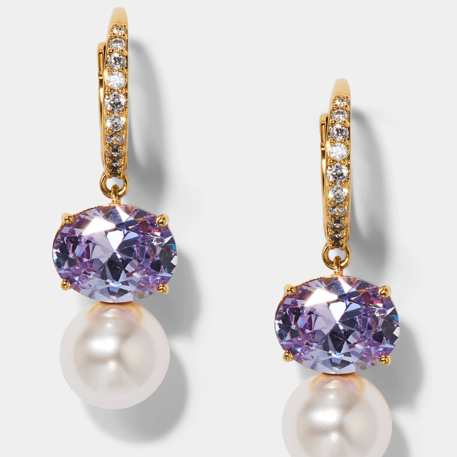 NATURAL BEAUTY LAVENDER DROP EARRING-gallery-46884319985923