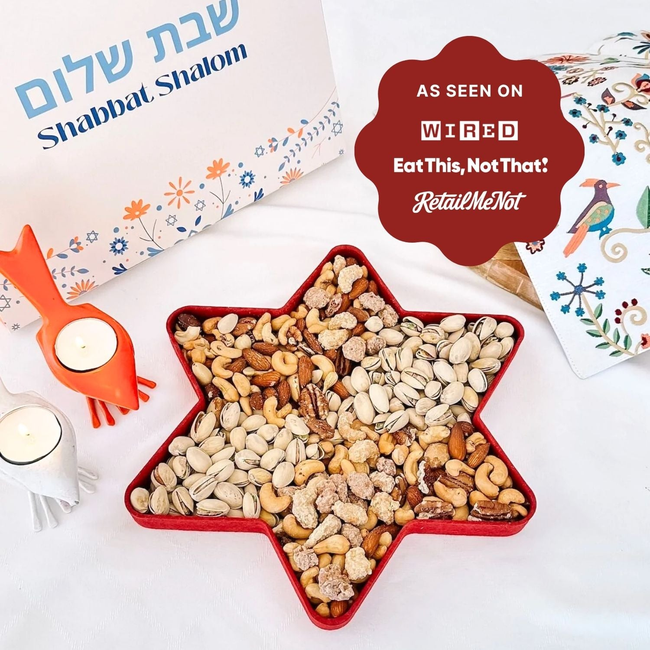 Happy Hanukkah Star of David Gourmet Gift Box-gallery-42649236340944