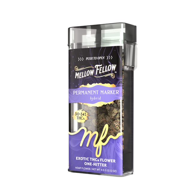 THCa 3.5g Exotic Flower + One Hitter- Permanent Marker (Hybrid)-gallery-38348616106190