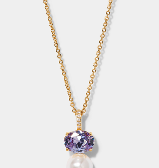 NATURAL BEAUTY LAVENDER PEARL PENDANT