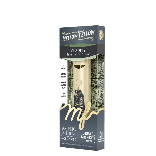 Clarity Blend 2ml Live Resin Disposable Vape - Grease Monkey (Hybrid)-gallery-37327752200398