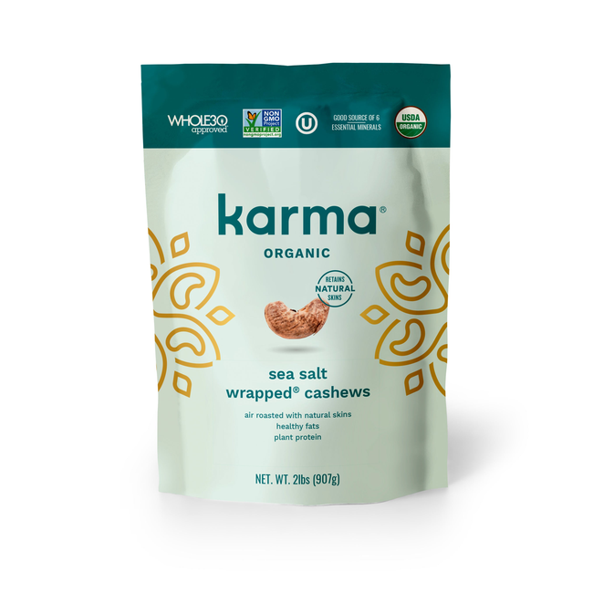 Organic Sea Salt Wrapped® Cashews-gallery-46585052463391