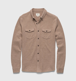 Rex Soft Knit Shirt - Camel Heather