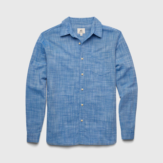 Brian Slub Shirt - Strong Blue