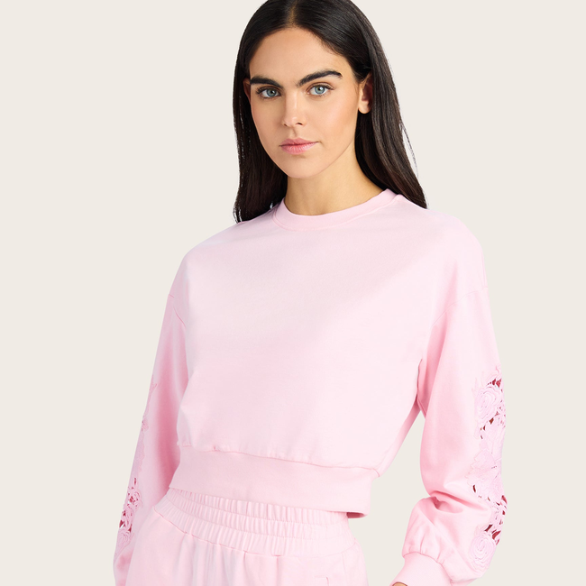Arabella Lace Combo Sweatshirt-gallery-43548600402170