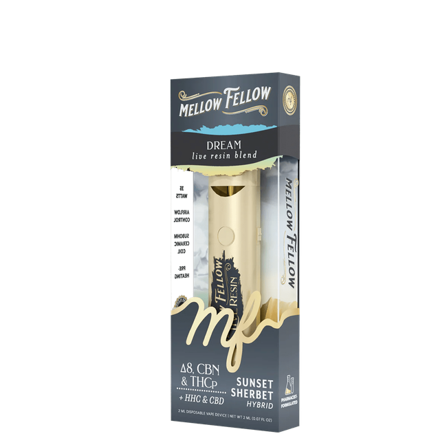 Dream Blend 2ml Live Resin Disposable Vape - Sunset Sherbet (Hybrid)-gallery-37327752528078