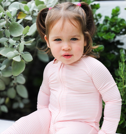 Peony Stripe Bamboo Sleeper