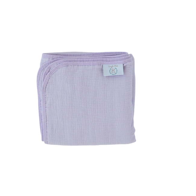 100% Muslin Cotton Blanket – Lavender Solid (Available in Two Sizes)-gallery-46906246627561