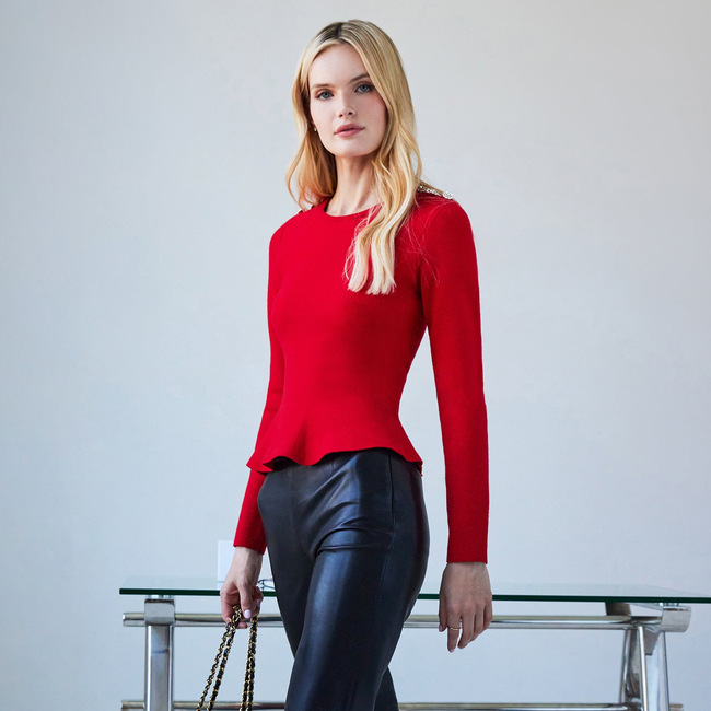 Panache Peplum Sweater-gallery-44930392064250