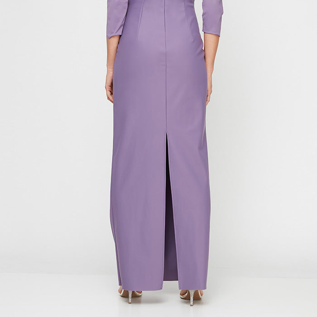 Chloe Contour Cascade Ruffle Dress-gallery-43244296569088