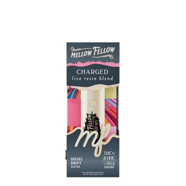 Charged Blend - Live Resin 1ml Disposable Vape - Diesel Drift (Sativa)-gallery-37327694004430