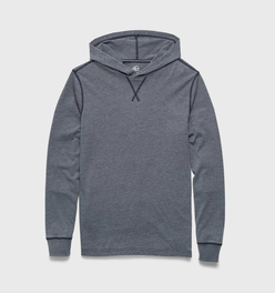 Harry Burnout Hooded Tee - Navy Blazer