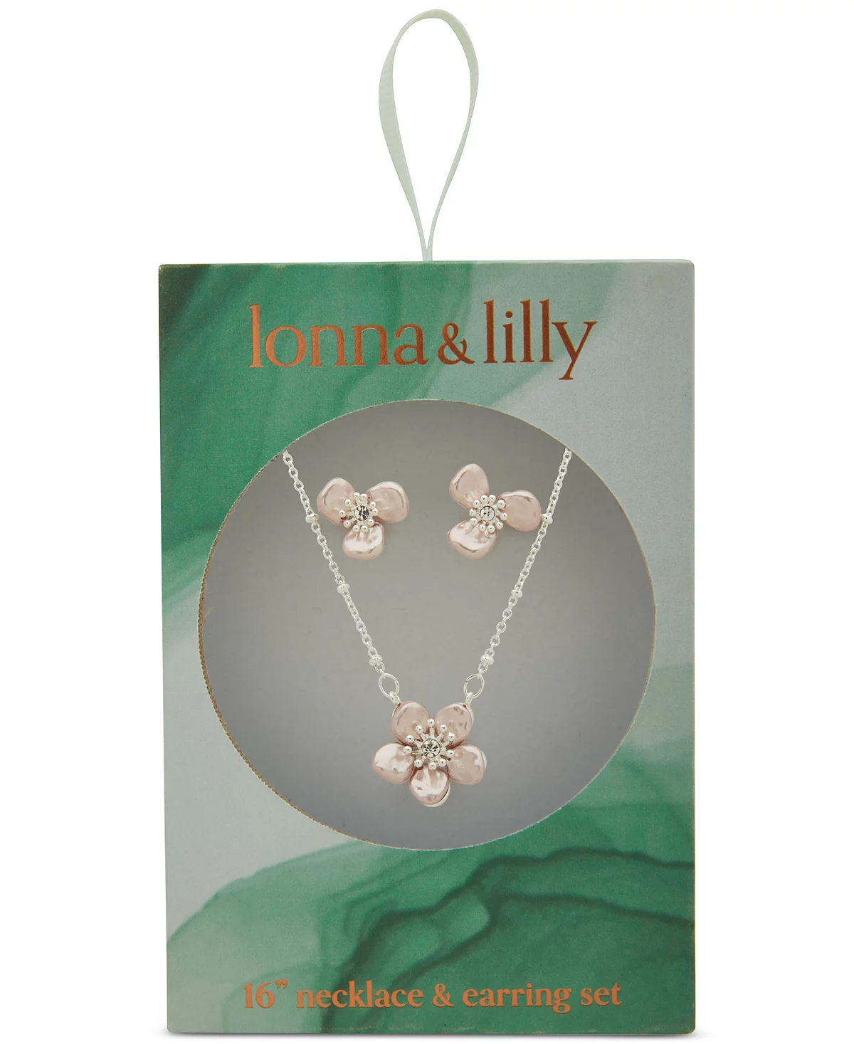 Sterling Silver Gemstone Pendant & Earrings Set - Filigree Flower Design With Sparkling Oval Stone | Gift Ready Jewelry