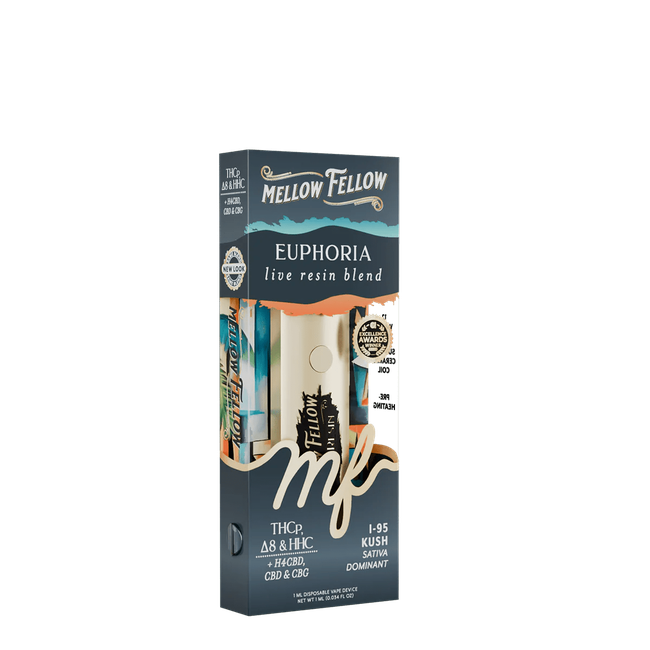 Euphoria Blend - Live Resin 1ml Disposable Vape - i-95 Kush (Sativa Dominant)-gallery-37327697936590
