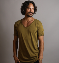 The Golden V Neck Tree Shirt
