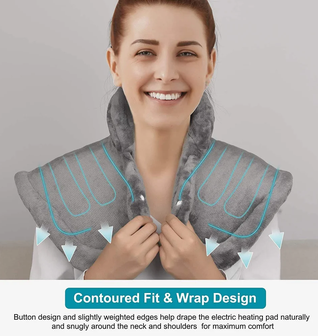 Renpho Heated Shawl - For Cozy Days, WFH, and Recovery