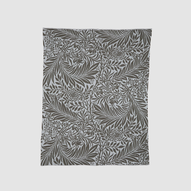 Larkspur Throw Blanket by William Morris-gallery-46682912653603