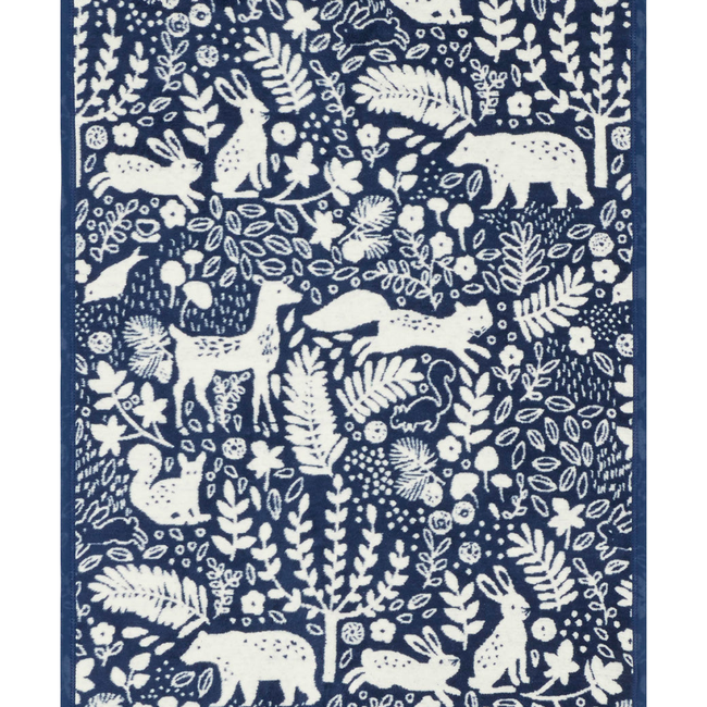 Whimsical Woods Navy Mini Blanket-gallery-32319394676909