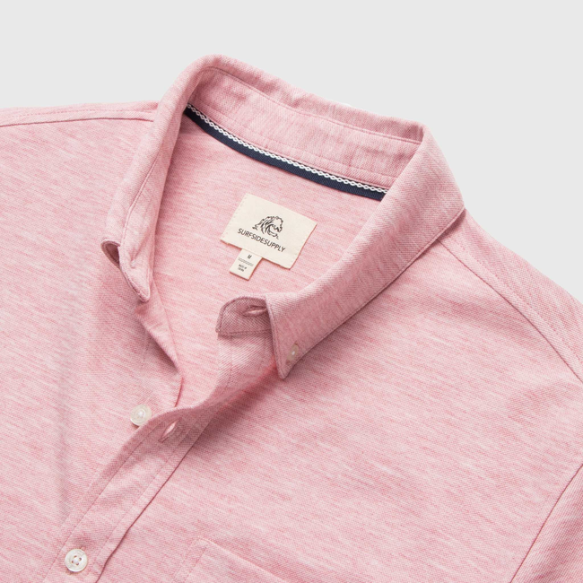 Tony Pique Knit Shirt - Pink Heather-gallery-42414851162370