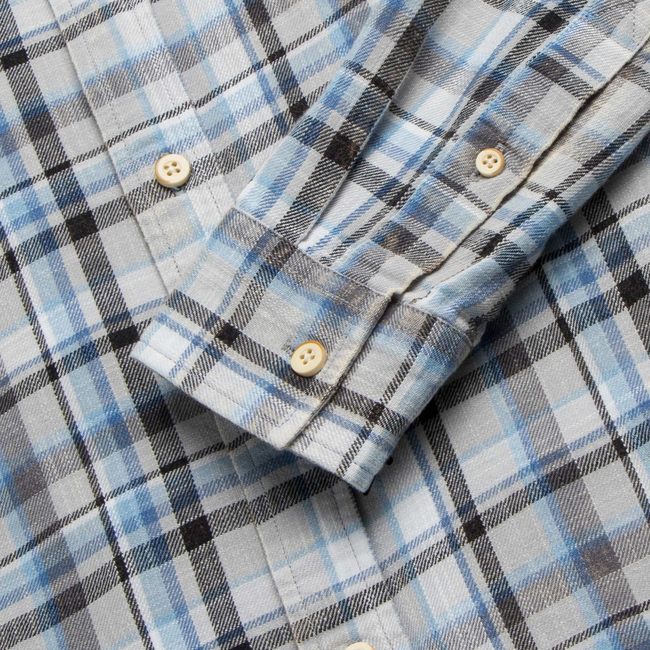 Brian Twill Plaid Shirt - Grey Combo-gallery-42414216052994