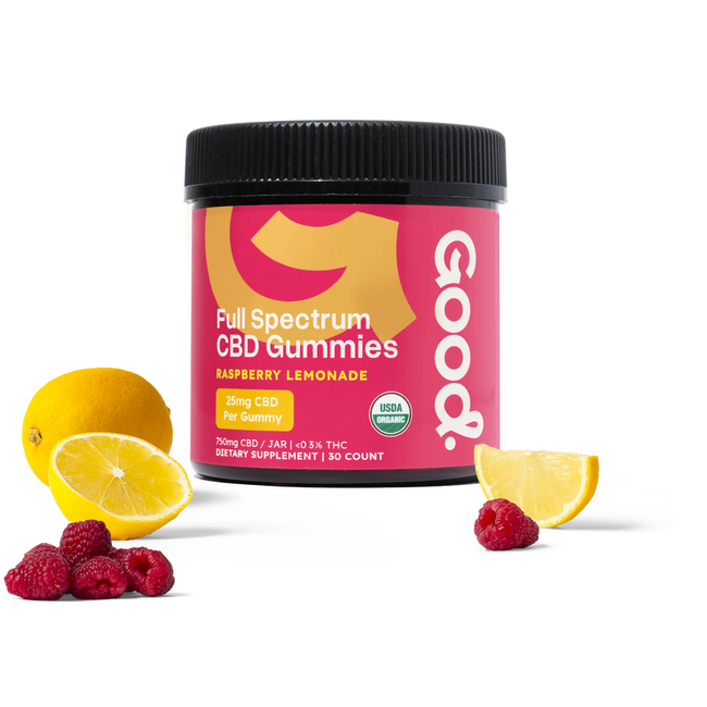 USDA Organic Raspberry Lemon Gummies - 25mg-gallery-58577727324469
