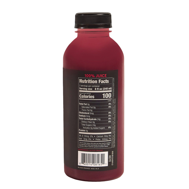 16oz 100% BLOOD ORANGE JUICE COLD PRESSED-gallery-62842121093487