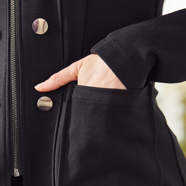 Military Zip Jacket (Black)-gallery-43762139922684
