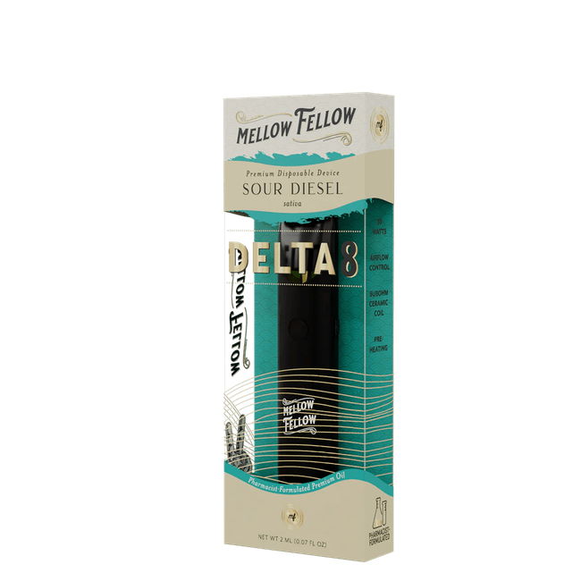 Delta 8 Premium 2ML Disposable Vape - Sour Diesel (Sativa)-gallery-37327681585358