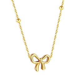 Madeline Bow Gold Necklace