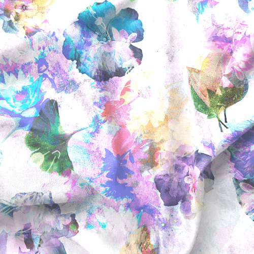 Fabric by the Yard - Memory Garden / Fade to White-gallery-30072952160369