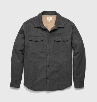 Skip Sherpa Shirt Jacket - Charcoal Heather