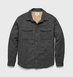Skip Sherpa Shirt Jacket - Charcoal Heather