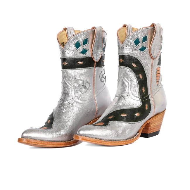 Silver Sneaky Snake Women's Cowboy Boot-gallery-37598095933621
