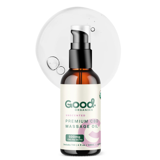 USDA Organic Full Spectrum Massage Oil - 500mg-gallery-46361754861877