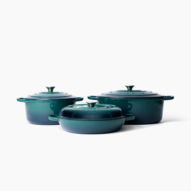 6-Piece Gourmet Enameled Cast Iron Cookware Bundle-gallery-53351573324148