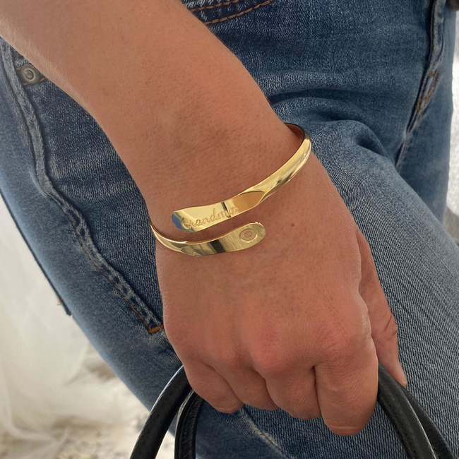 Grandma Bracelets, Engraved Bracelets Grandma’s love is forever & always-gallery-30351655108666