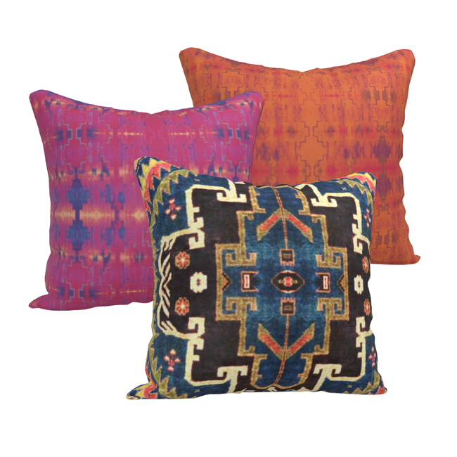 Andean Summer: Sunset – Luxury Outdoor Pillow by SmithHönig-gallery-33200572661873