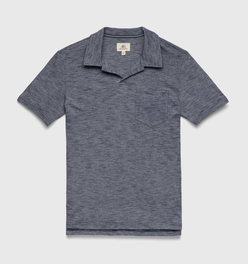 Johnny Collar Polo - Navy Blazer