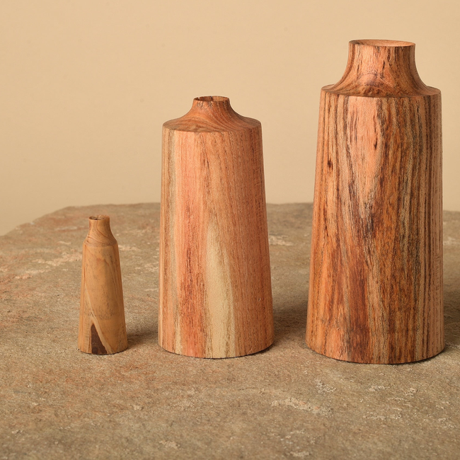 Cypress, Red Oak, Honey Locust, Walnut and Evergreen Pear Vessels-gallery-38313571385522